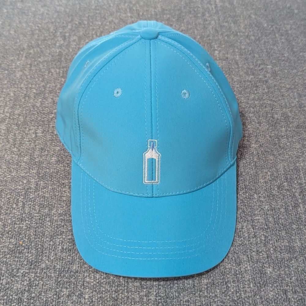 New! Bombay Sapphire Blue Adjustable Baseball Cap with Bottle Logo